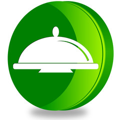 Restaurant' glossy icon