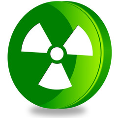 Radioactivity glossy icon