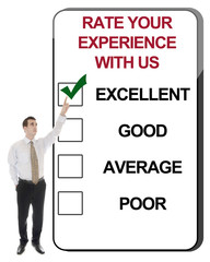 Rate your experience with us