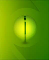 Abstract glass shape vector background