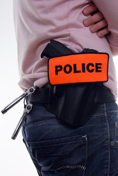 brassard police uniforme policeman