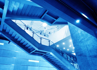 Fototapeta premium Modern steel staircase