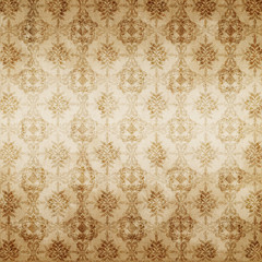 brown damask seamless texture, abstract pattern