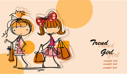 Покупки девочек мода