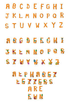 Alphabet Set Fuzzy Wuzzy A To Z