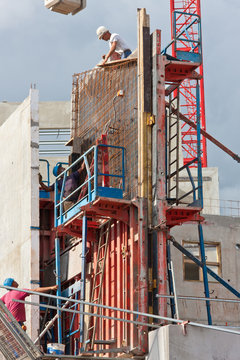 coffrage chantier construction