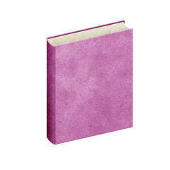 isolated Blank book recycled paper on white background