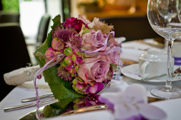 Brautstrauss in lila