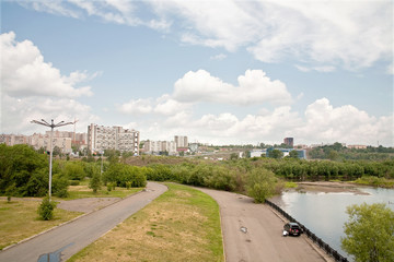 Fototapeta na wymiar City Krasnoyarsk