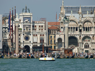 Venice - view of Piazzetta, San Marco and The Doge's Palace,