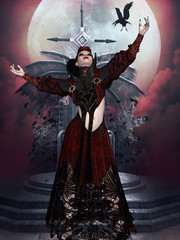 Fototapeta premium Fantasy Halloween Figure