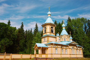 wooden orthodox church on Valaam