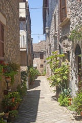 Fototapeta na wymiar Lugnano in Teverina (Terni, Umbria, Włochy) - Old Street