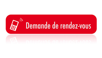 bouton demande de rdv - rouge