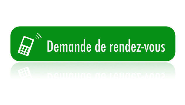 bouton demande de rdv - vert