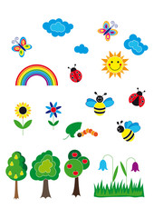 Kinder Illustration set