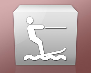 Box-shaped Icon (red b/g) 