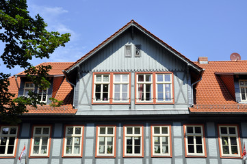 Fototapeta na wymiar Wernigerode dom z muru pruskiego