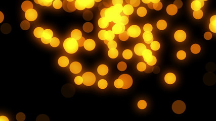 Gold Bokeh Defocused Lights