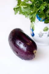 eggplant and parsley