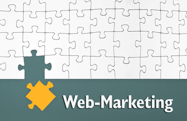 Puzzle mit Web-Marketing