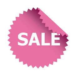 Sale Aufkleber pink