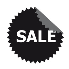 Sale Aufkleber schwarz