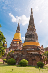 Fototapeta premium Ruin pagoda in Ayutthaya