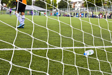 Football stadium through the net