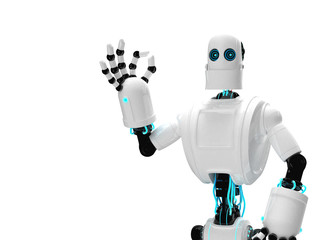 Robot and giving ok