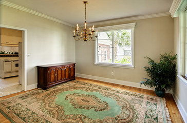 classic diningroom without table