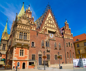 Obraz premium city hall of Wroclaw, Poland