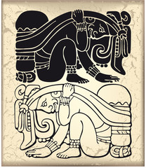 Ornament in style of the Maya