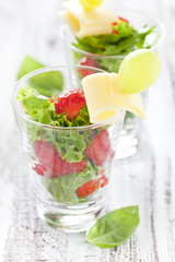 Appetizer mit Erdbeeren