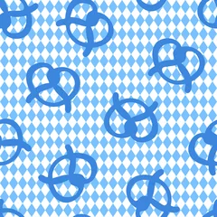 Seamless Pattern Octoberfest Pretzel © Jan Engel