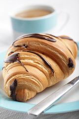 Croissant and coffee