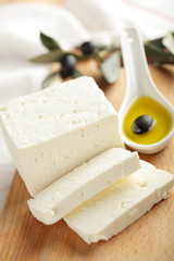Feta cheese with olives