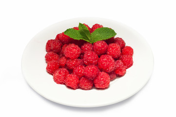 Raspberry fruits