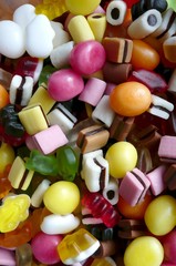 Colorful English liquorice & sweets