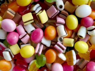Colorful liquorice allsorts