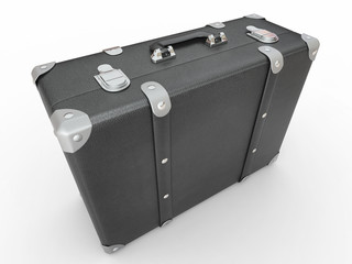 Leather suitcase