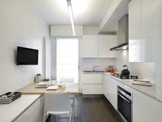 cucina moderna laccato bianco