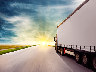 Truck at Sunset