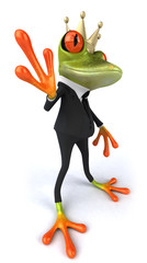 Fototapeta na wymiar Business frog