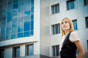 Fototapeta premium Beautiful business woman