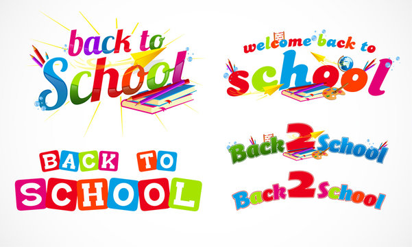 Back to school typography collection 2
