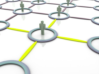 Silhouettes of people