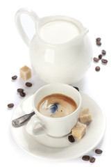 italian espresso and milk
