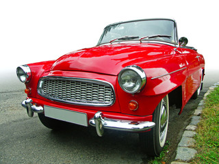 red veteran cabrio oldtimer