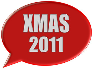 Sprechblase rot XMAS 2011